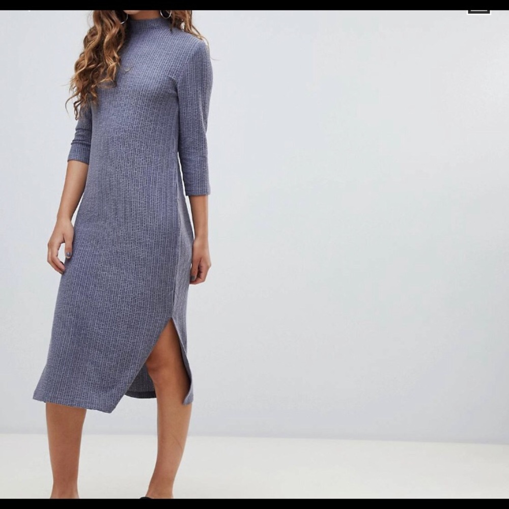JDY high neck sweater midi dress